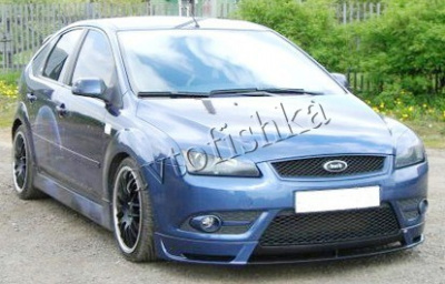 Ford Focus 2 (04 – 08) передняя юбка "Sport" для Кабри (Стайлинг) бампера